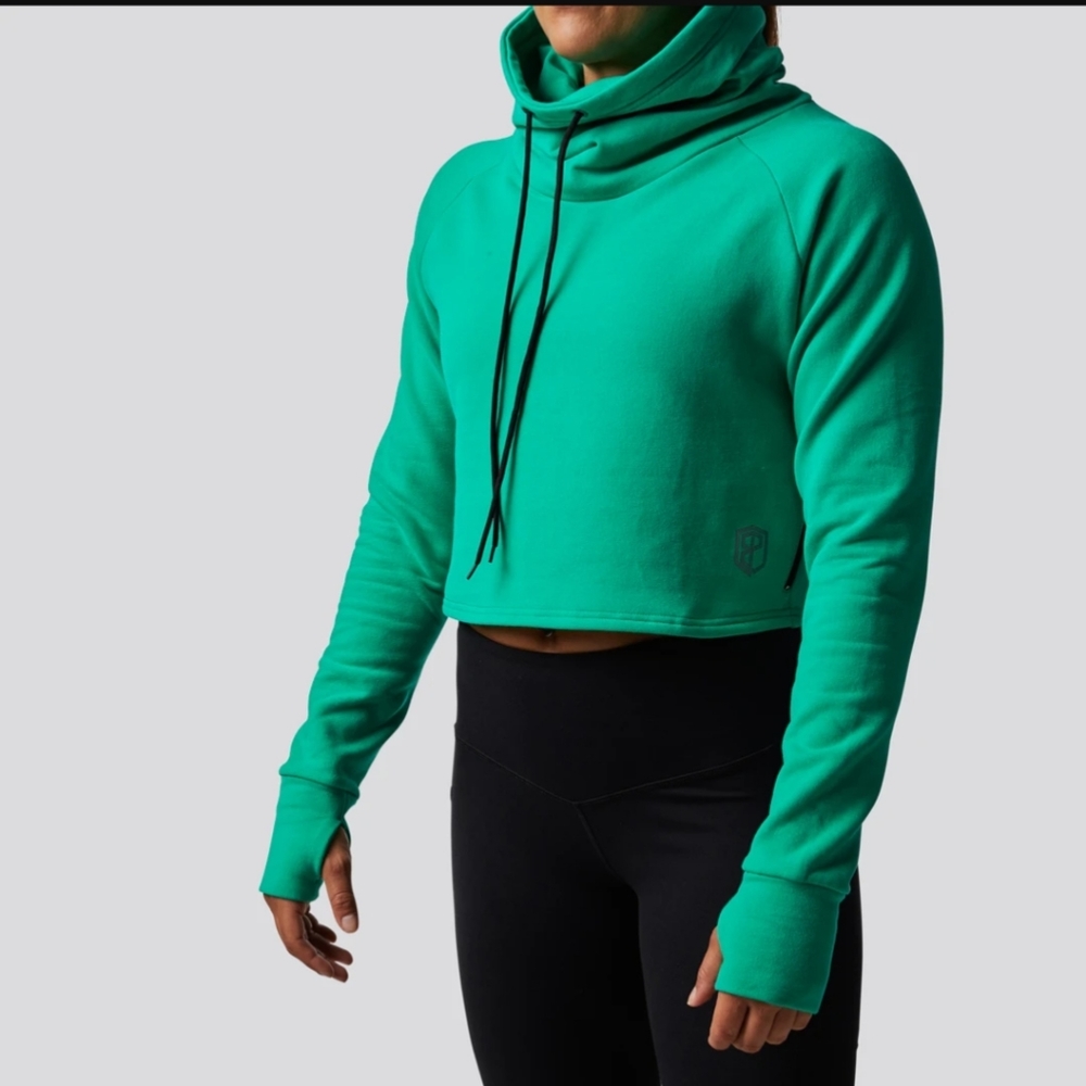 Born Primitive Cowl at the Neck cropped hoodie